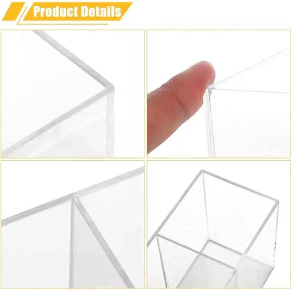 Clear Makeup Brush Organizer🌷🦋,Acrylic Cosmetic Brushes Storage Holder 🦋